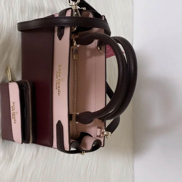 NWT💃Kate Spade staci colorblock small Satchel/Crossbody and Wallet Set - Picture 5 of 10